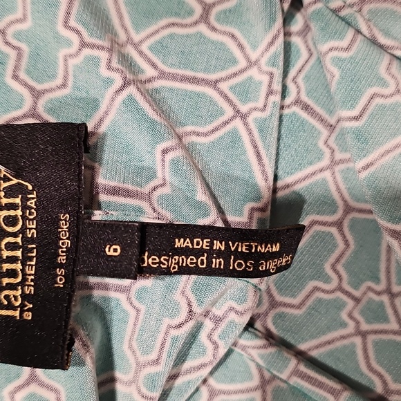 Laundry By Shelli Segal Classic Geometric Print Dress Sz 6 EUC - Picture 9 of 11